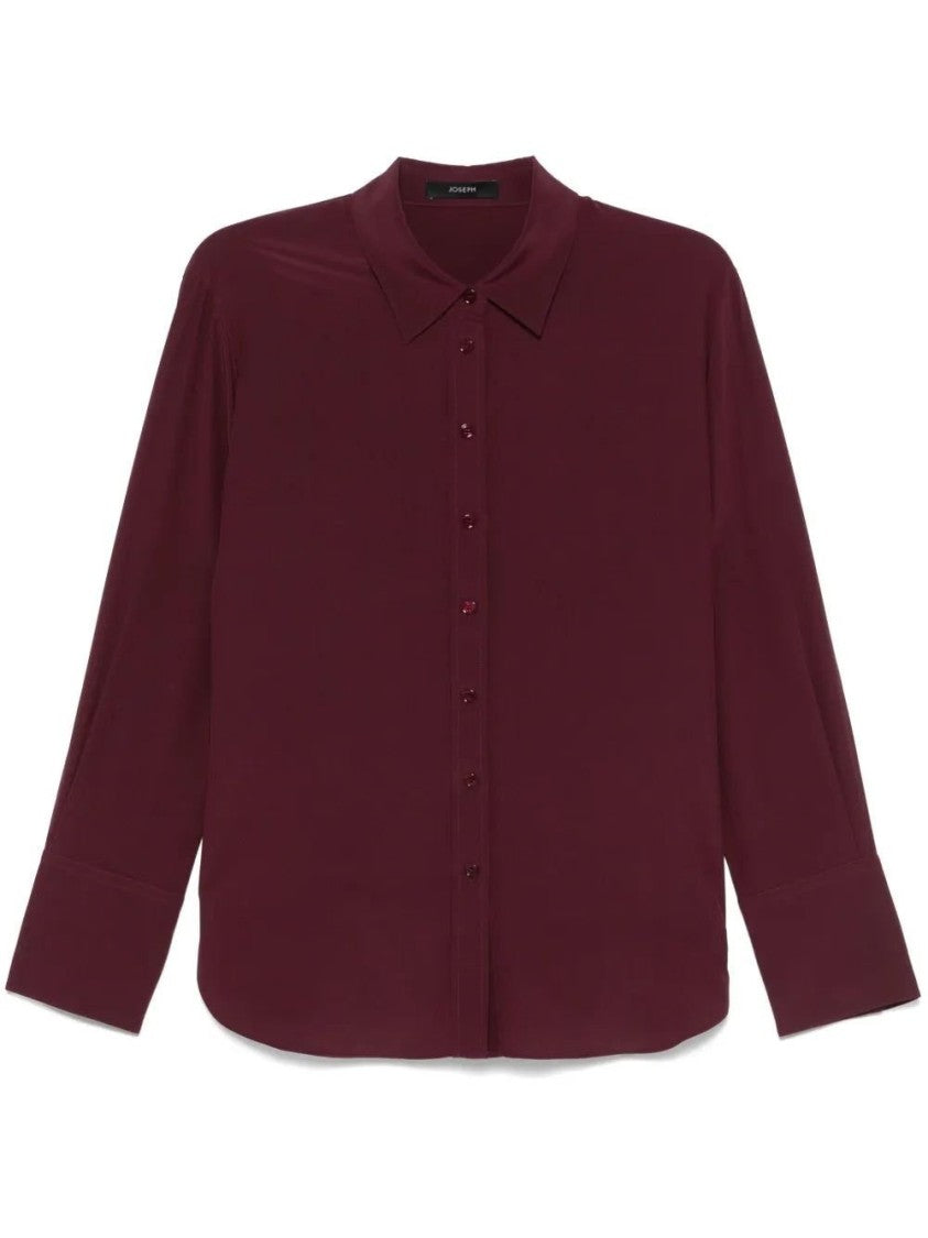 Joseph Relaxed Silk Blouse With Classic Collar