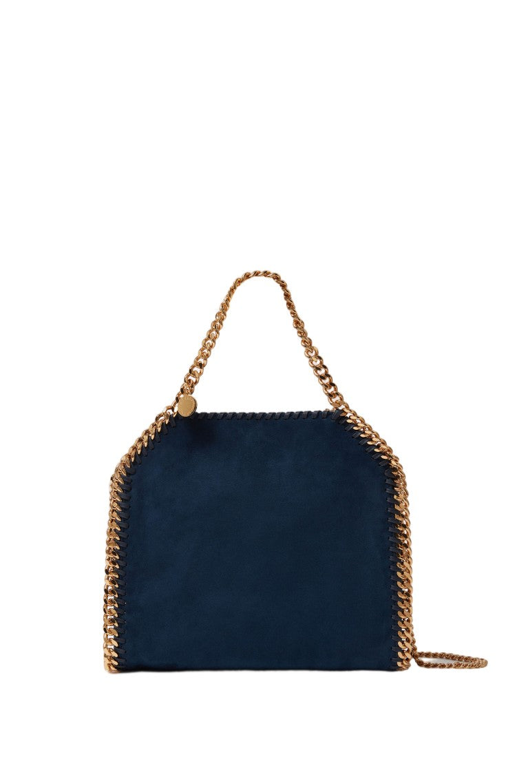 Stella Mccartney Blue Falabella Mini Alter Suede Tote Bag