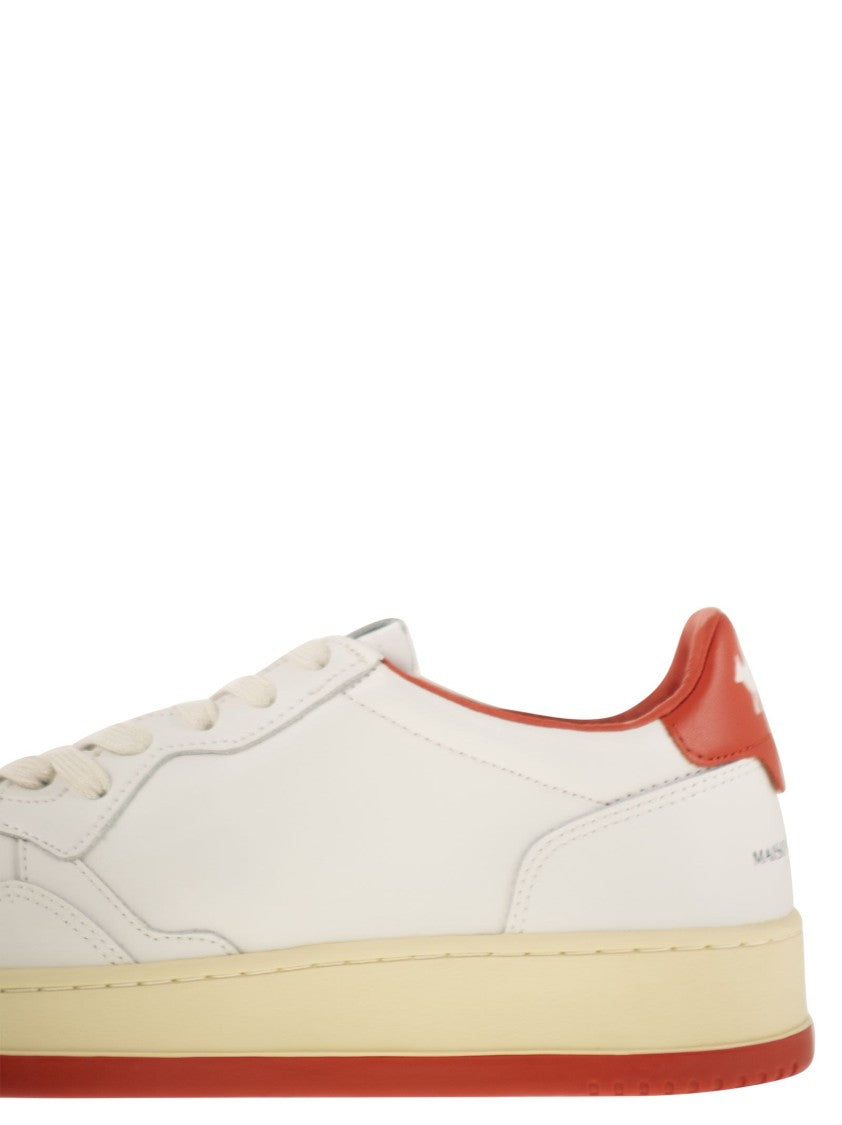 Autry X Maison Kitsuné Medalist Low-Top Sneakers