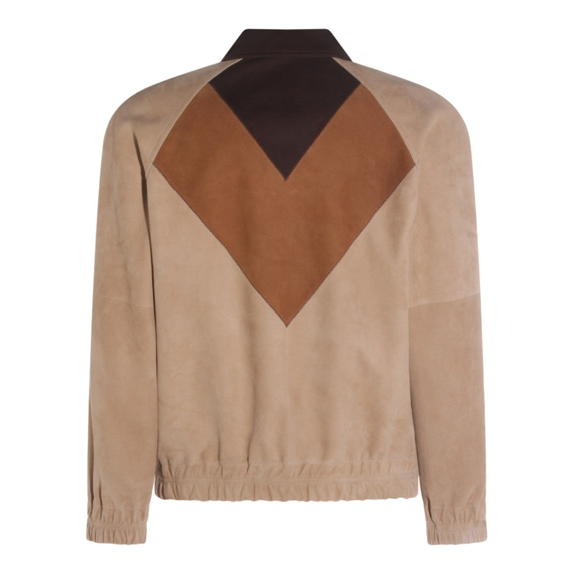 Valentino Structured Beige Jacket With High Collar