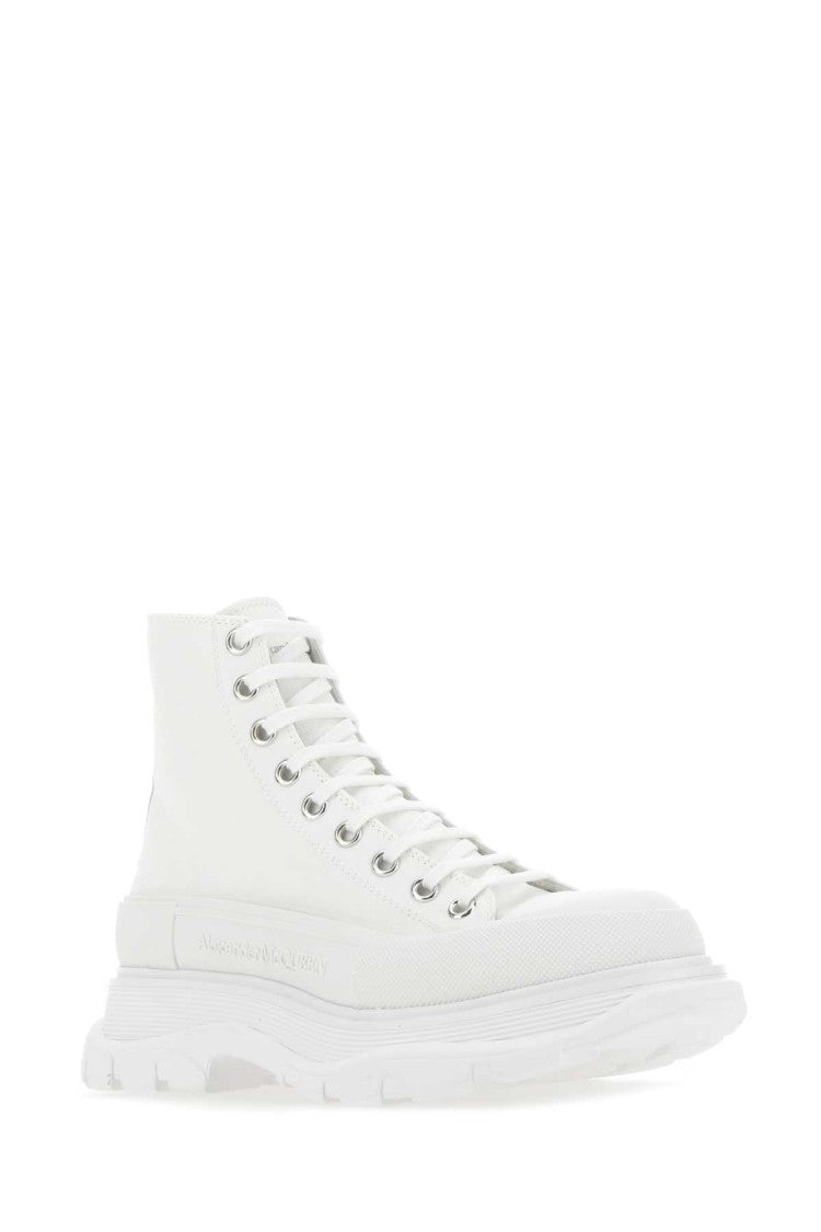 Alexander Mcqueen White Canvas Canvas Sack Sneakers