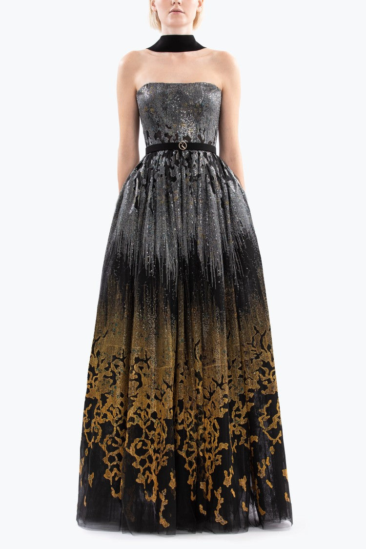 Saiid Kobeisy Long Embellished Gown