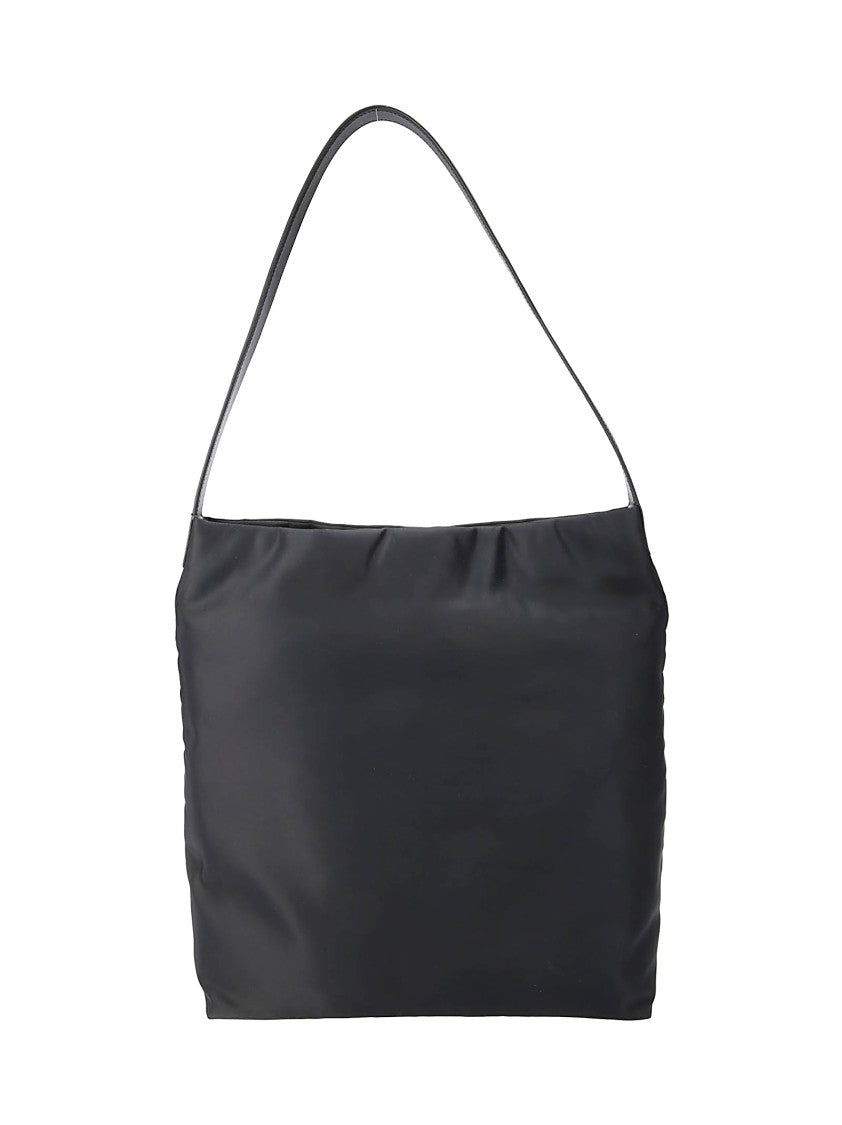 Aesther Ekme Black Calfskin Shoulder Bag With Magnetic Closure