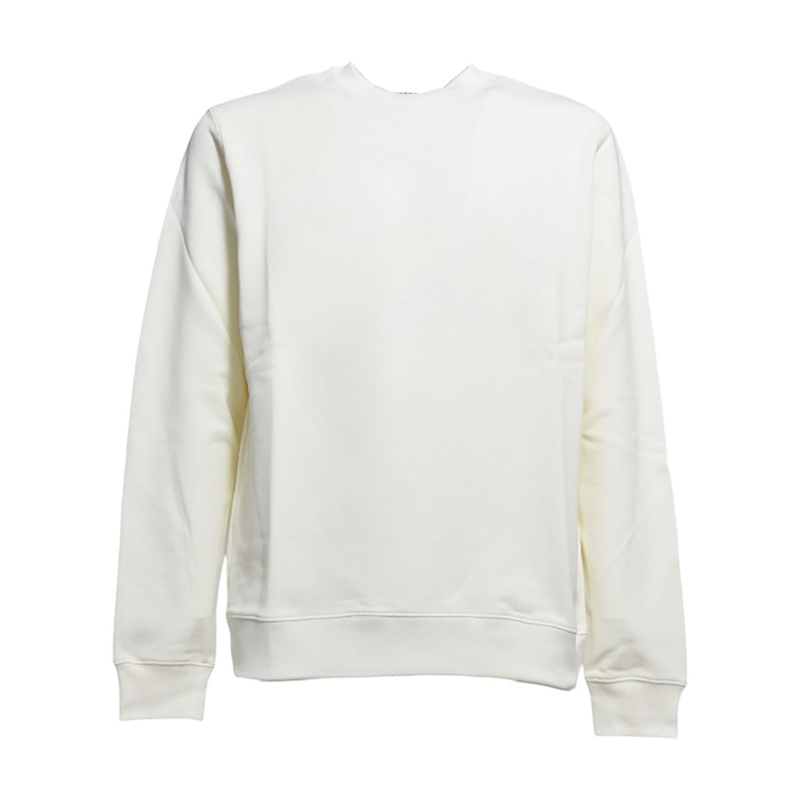 Msgm Cream Cotton Crewneck Sweatshirt