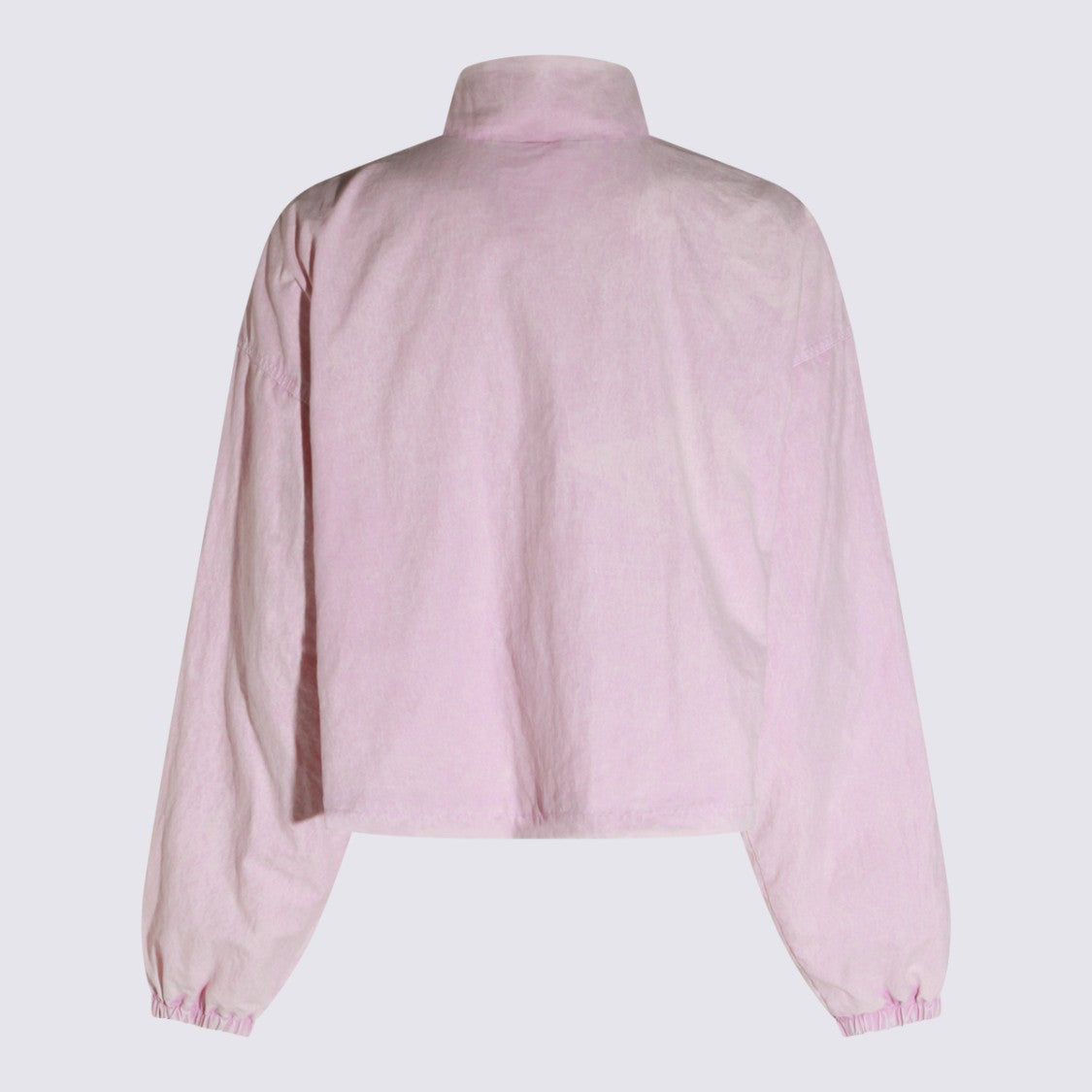 Diesel Cropped Pastel Pink Jacket With High Collar