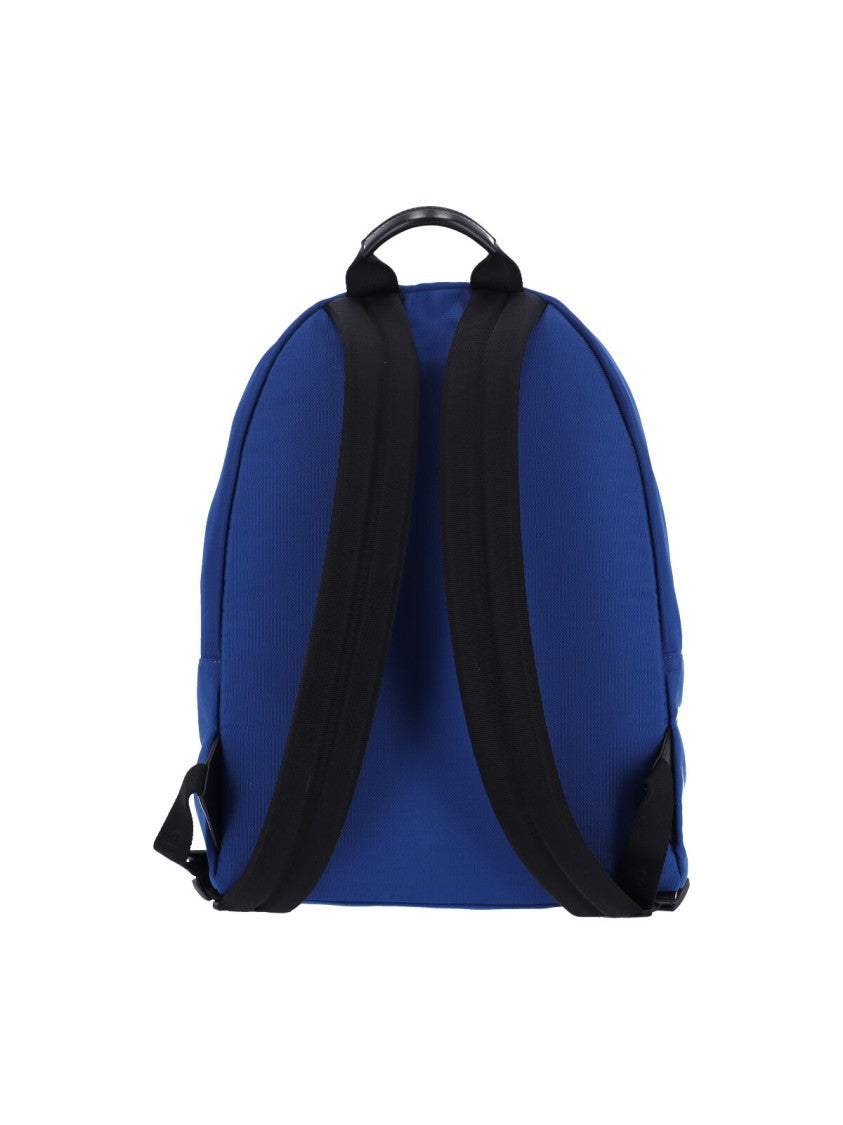 Givenchy Blue Fabric Backpack With Adjustable Straps