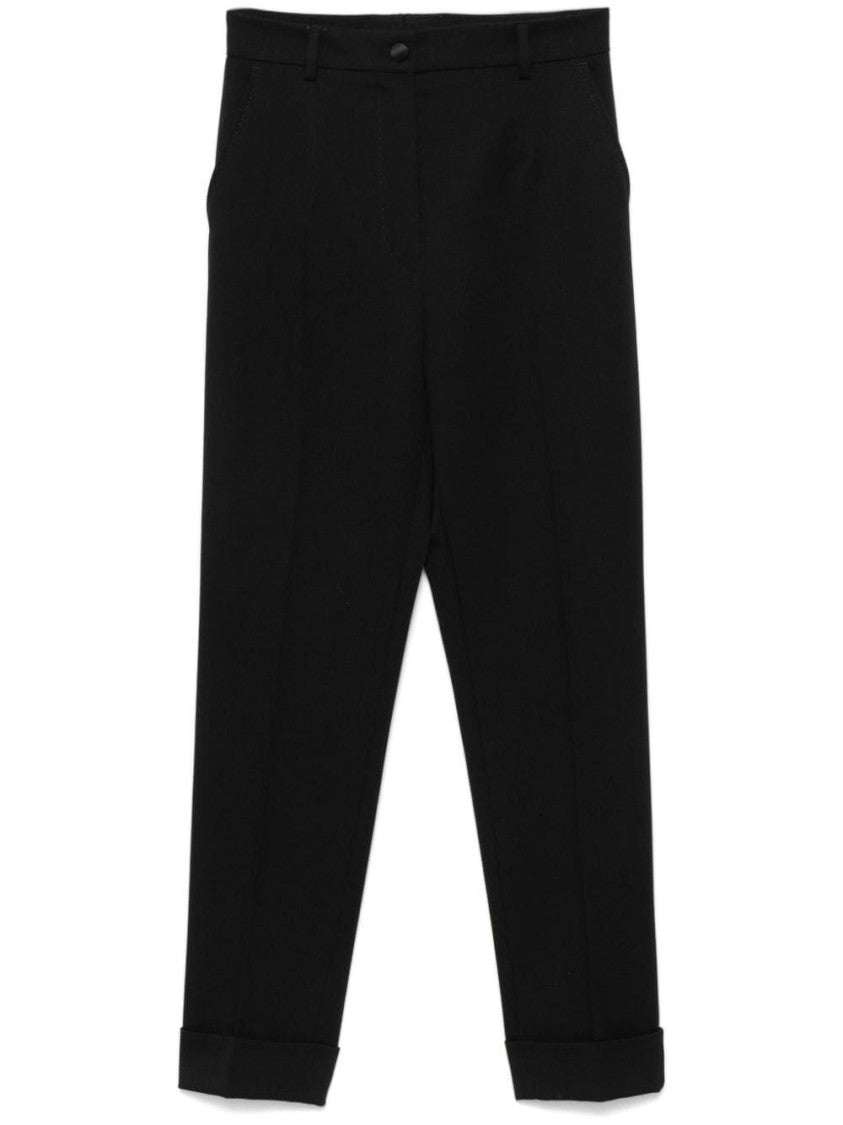 Dolce & Gabbana Tailored Black Wool Pants