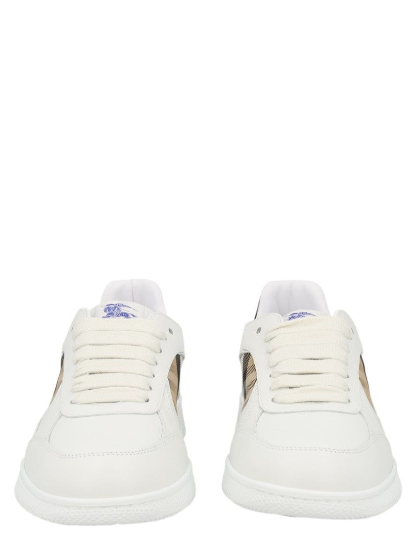 Burberry Terrace Calf Leather Polyamide Low-Top Sneakers