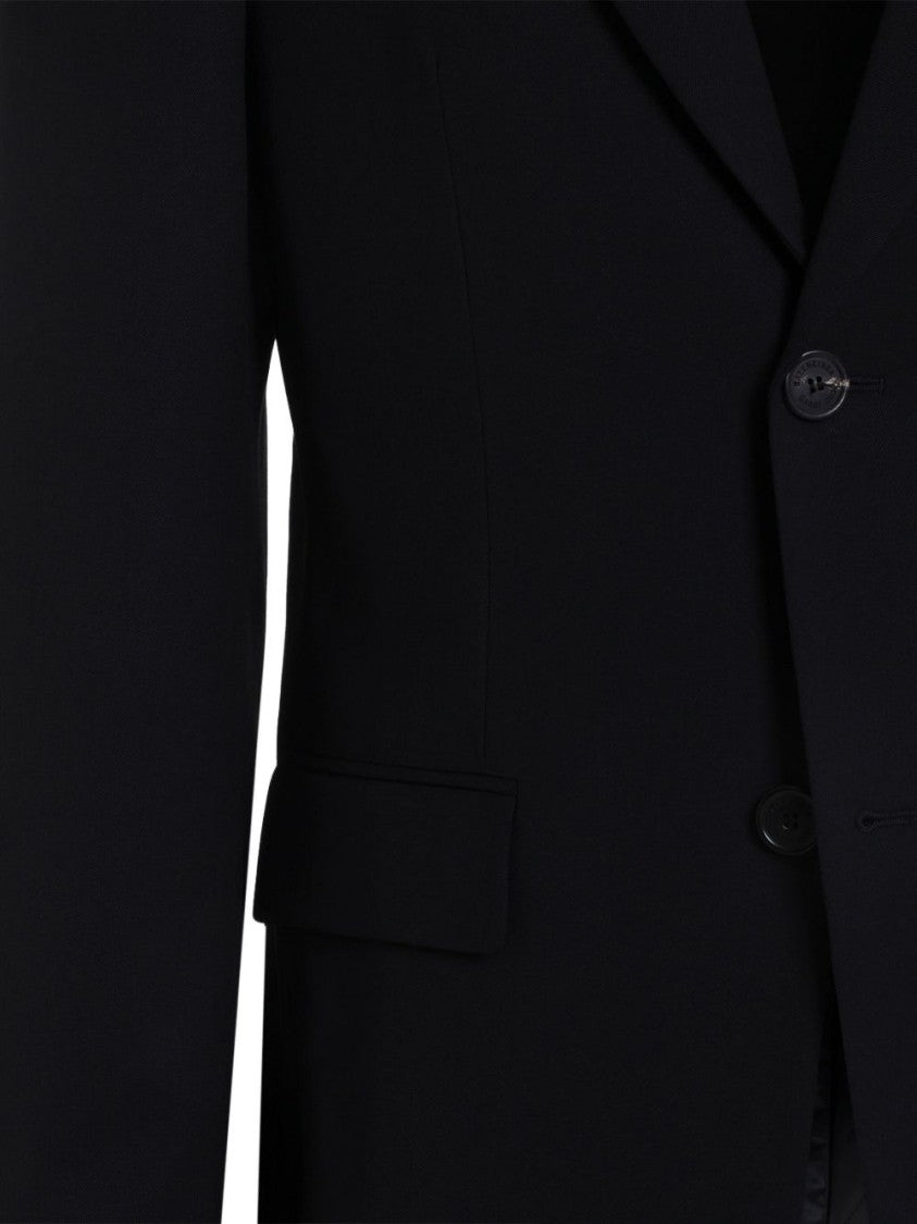Balenciaga Sophisticated Wool Tailored Jacket With Classic Lapels
