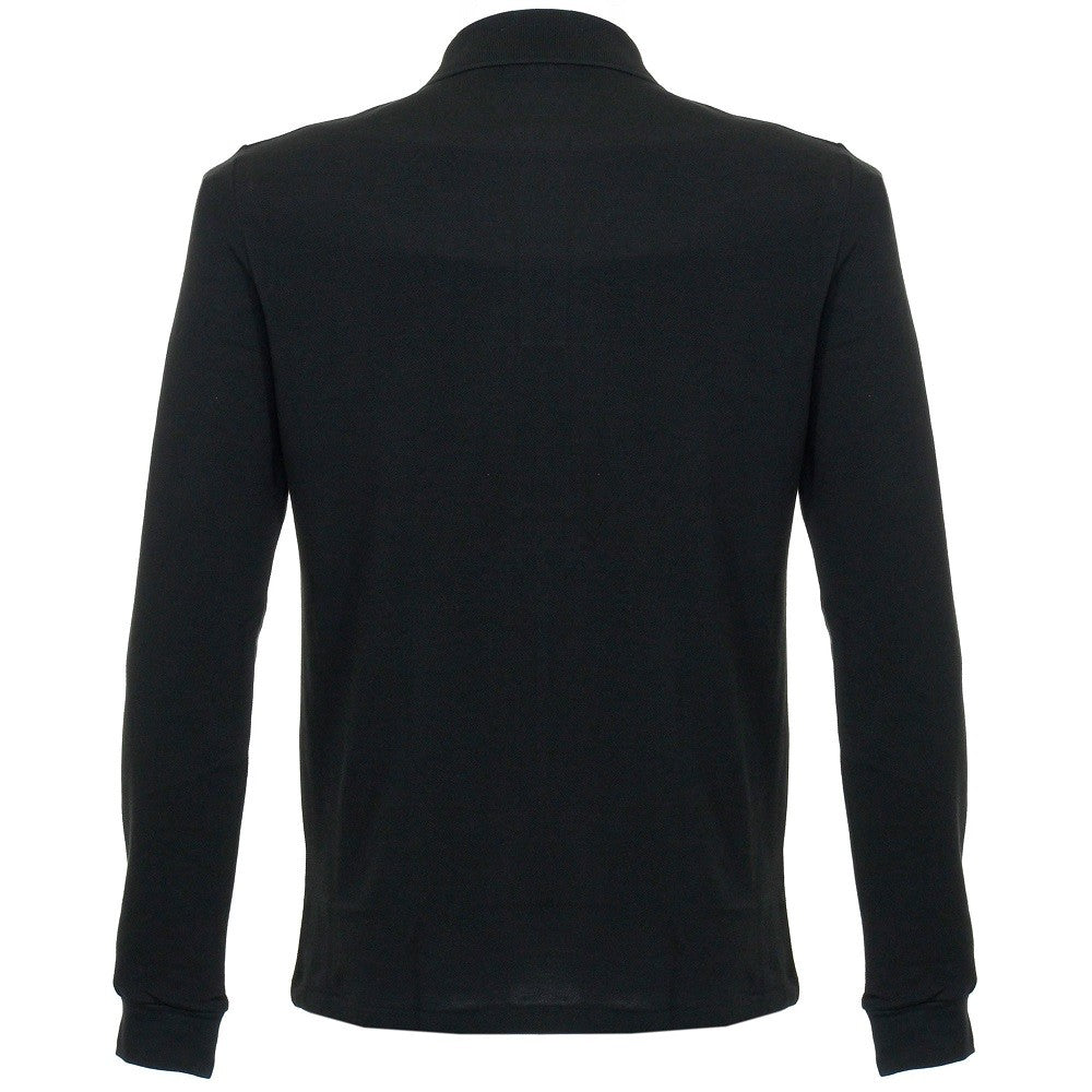 Lacoste Black Long-Sleeved Premium Quality Polo