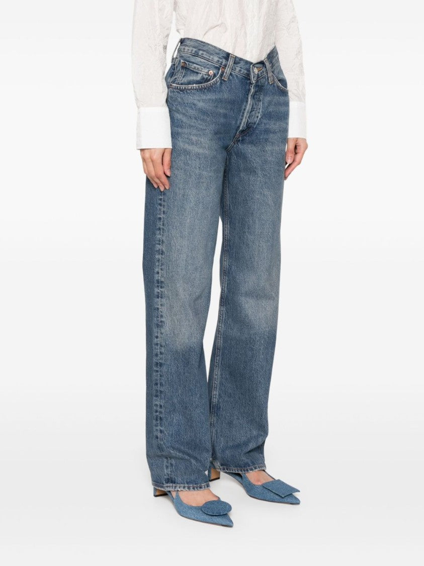 Agolde V-Waist Kelly Jeans With Classic Five-Pocket Design
