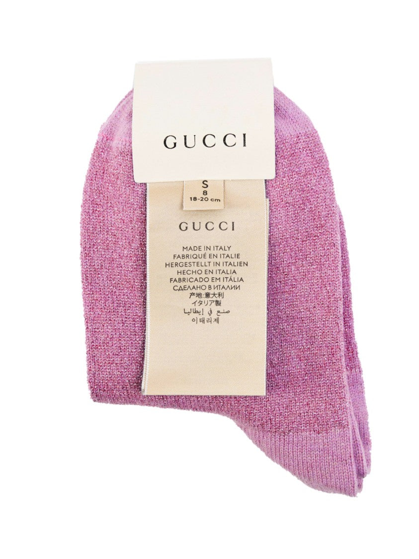 Gucci Gg Monogram Cashmere Ankle Socks