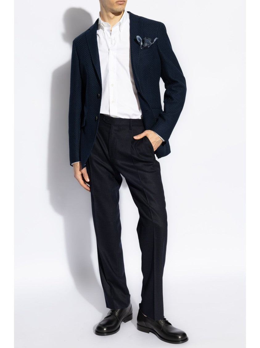 Etro Navy Roma Jersey Jacket