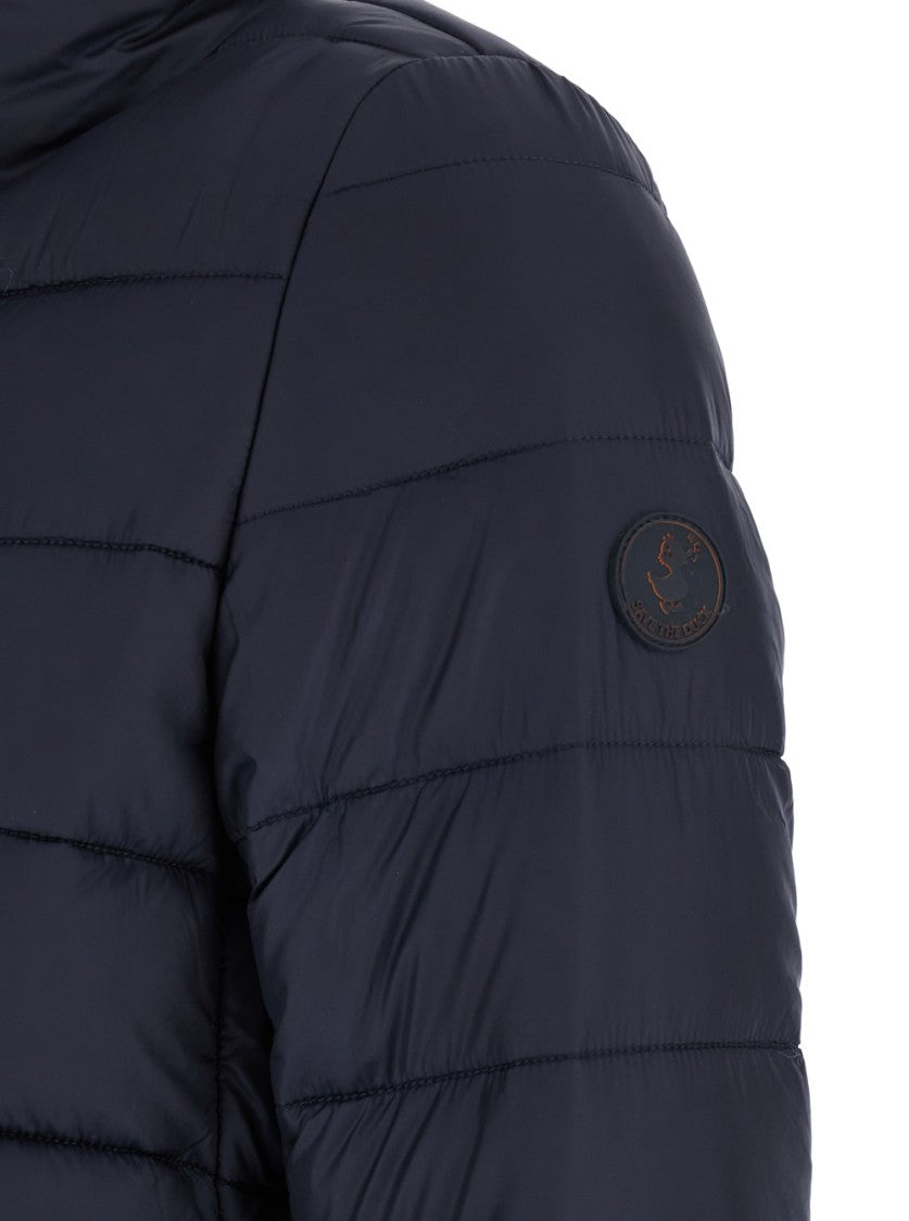 Save The Duck Streamlined Black Puffer Jacket