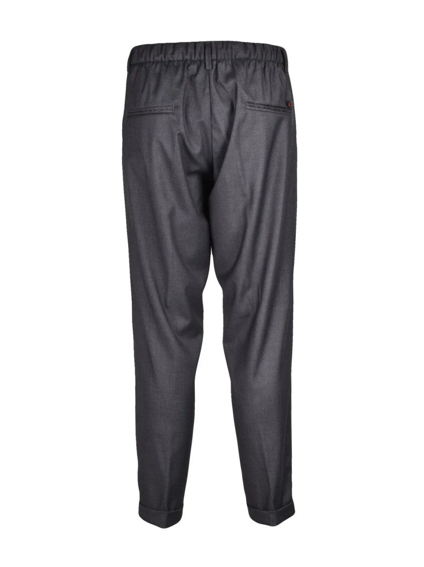 Hyps Grey Technical Blend Tapered Tailored Pants