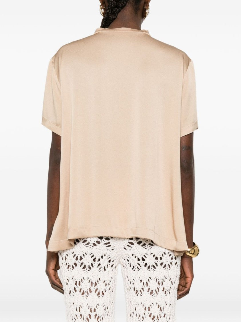 Fabiana Filippi Boxy Silhouette V-Neck Top