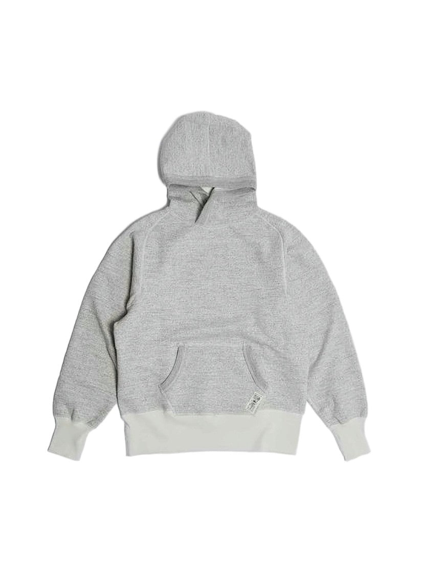 Nigel Cabourn Heather Grey Casual Hoodie With Ribbed Hem