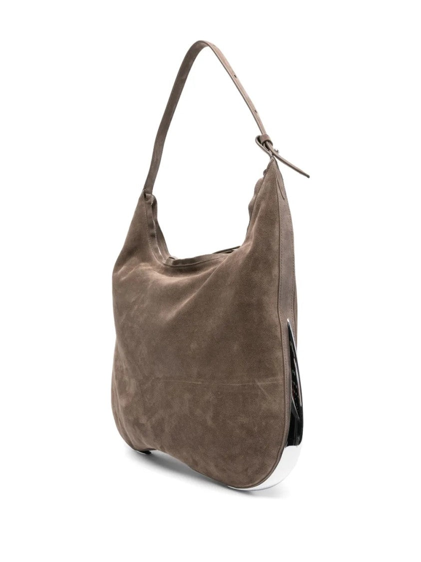 Benedetta Bruzziches Structured Top Handle Detachable Strap Handbag