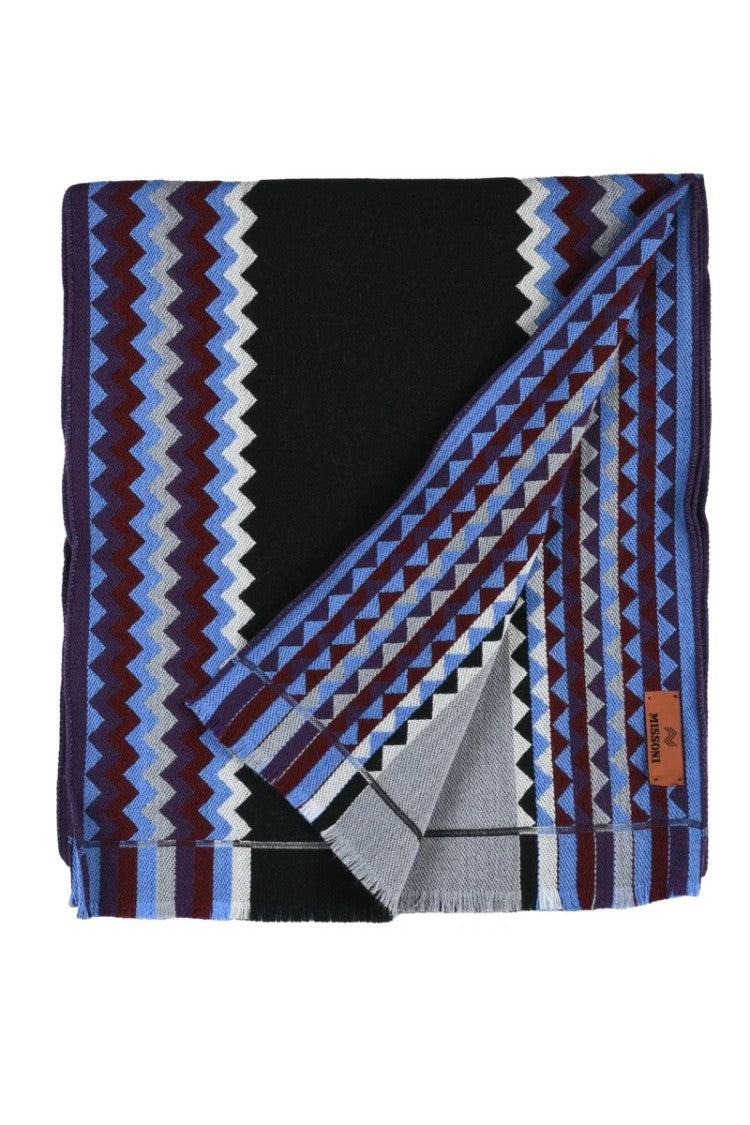 Missoni Black Bordeaux Wool Scarf