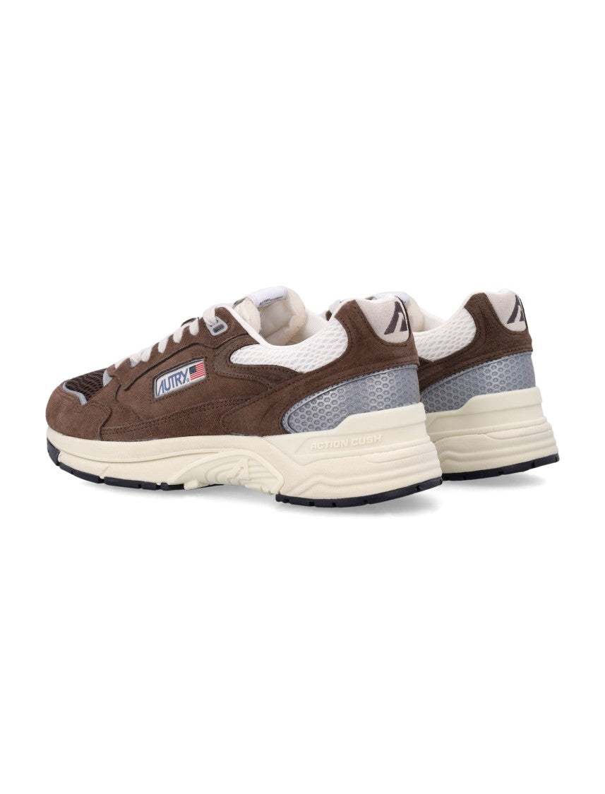Autry Dynamic Suede And Mesh Sneakers With Action Cush Technology