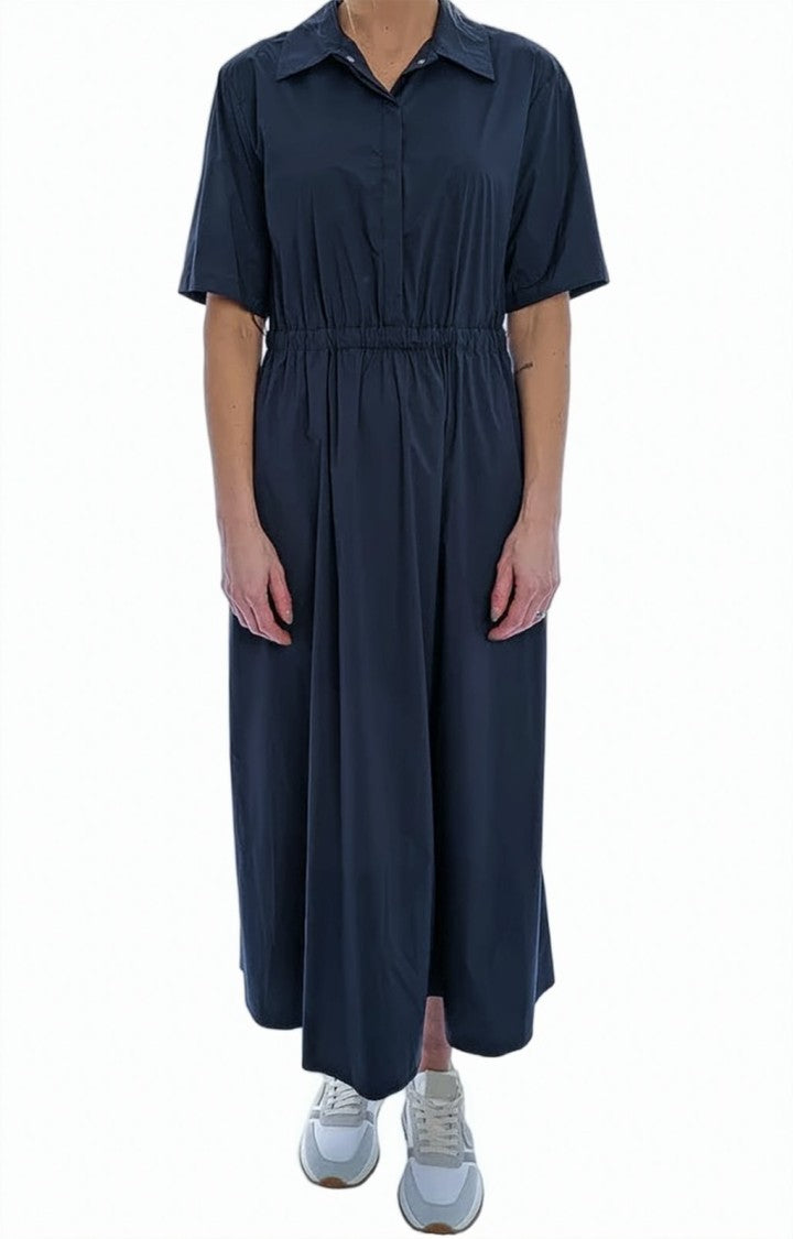 Herno Stretch Nylon Shirt Midi Dress