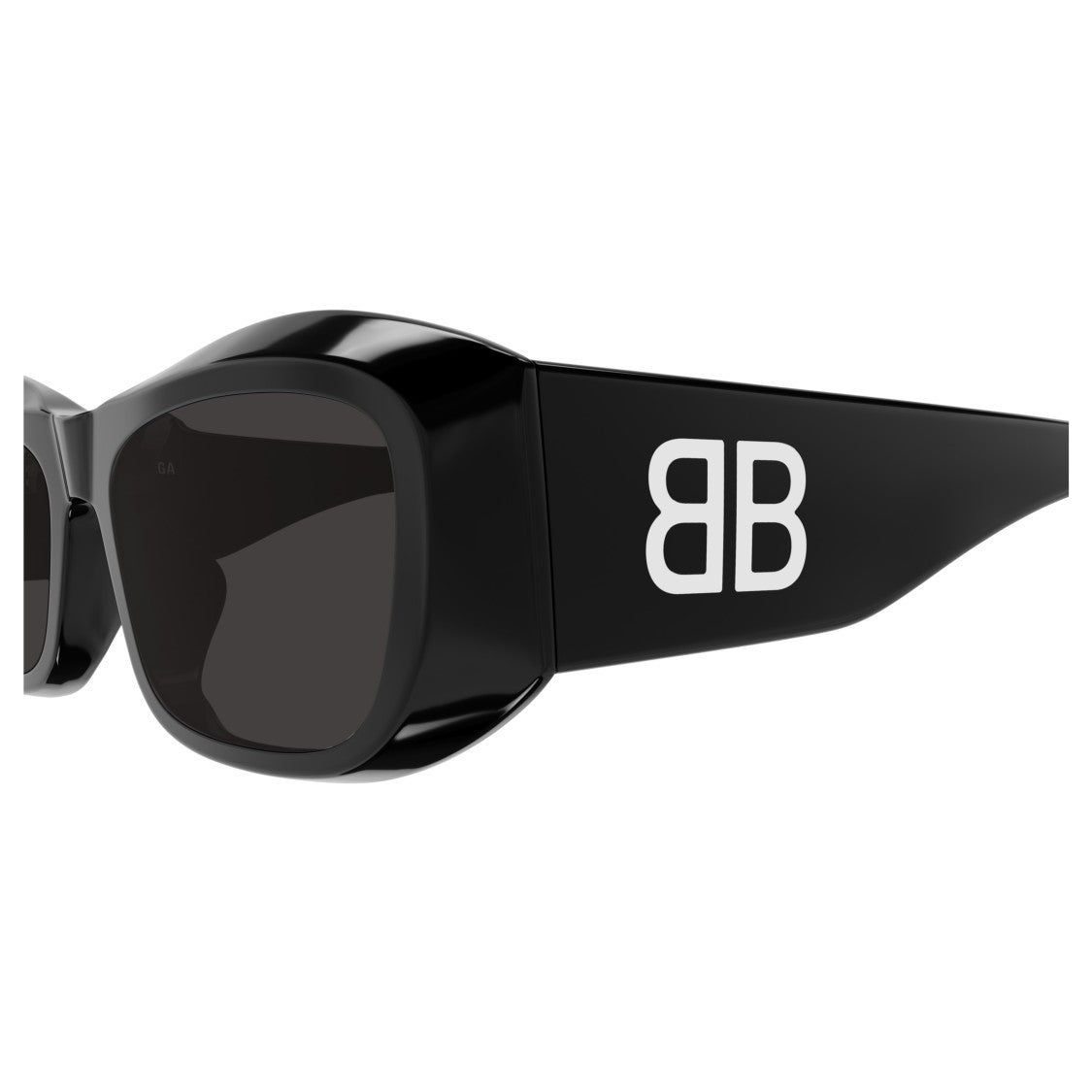 Balenciaga Bb0397sa Bold Rectangular Frame Sunglasses