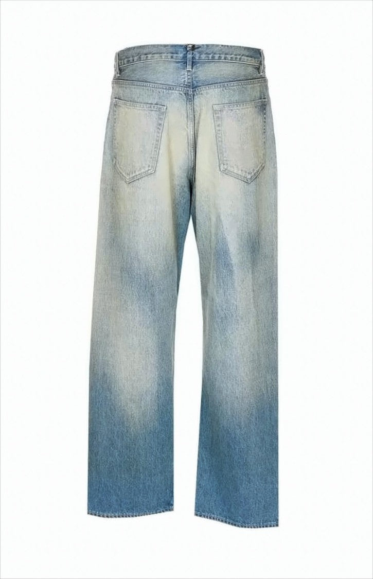 Auralee Relaxed Wide-Leg Denim Pants