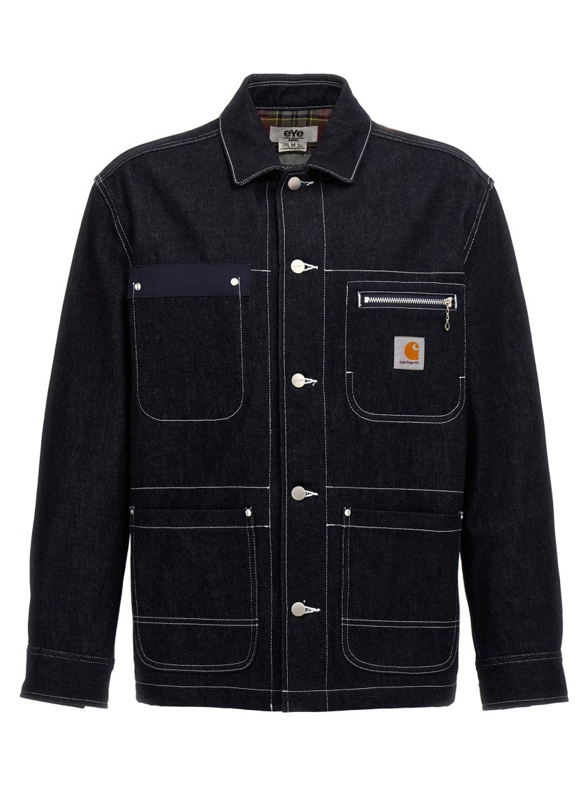 Junya Watanabe Black Cotton Denim Jacket