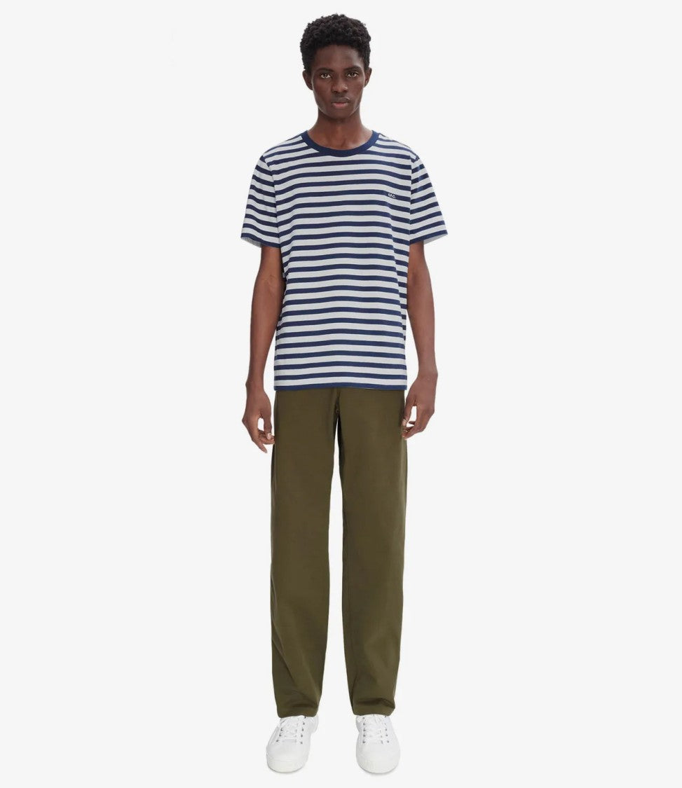 A.P.C. Khaki Workwear Trousers With Adjustable Waist