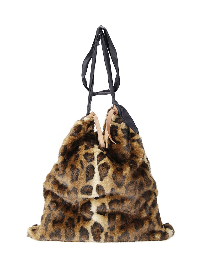 Jejia Leopard Print Shoulder Bag – Brown