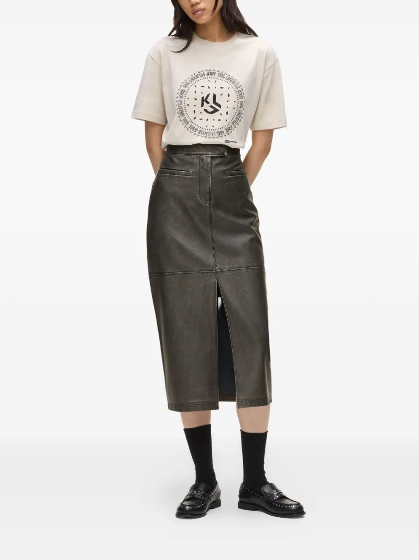 Karl Lagerfeld Classic Silhouette Subtle Flare Skirt