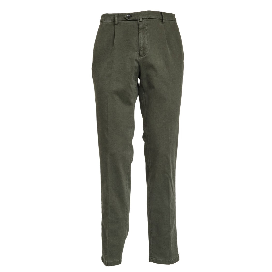Briglia Military Green Tencel Easy Fit Trousers