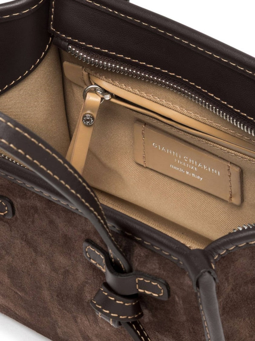 Gianni Chiarini Miss Marcella Brown Suede Handbag