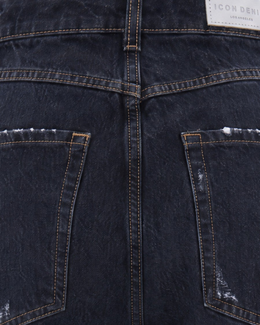 Icon Denim Noir Poppy Dark Wash Wide-Leg Denim Jeans