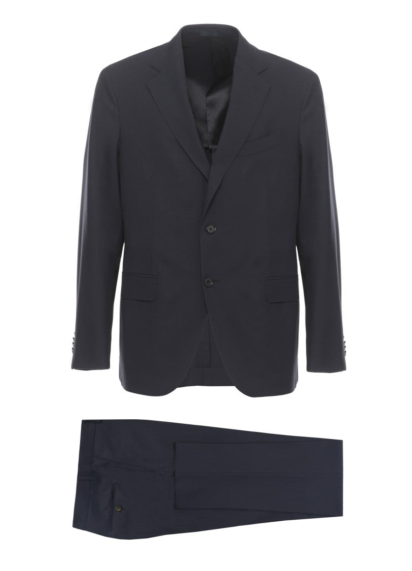 Caruso Peak Lapel Wool Suit