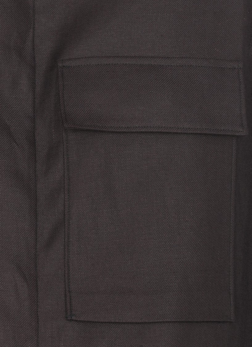 Zegna Dark Blue Linen Shirt