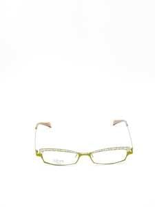 Lafont Green Metal Optical Frames With Intricate Detailing