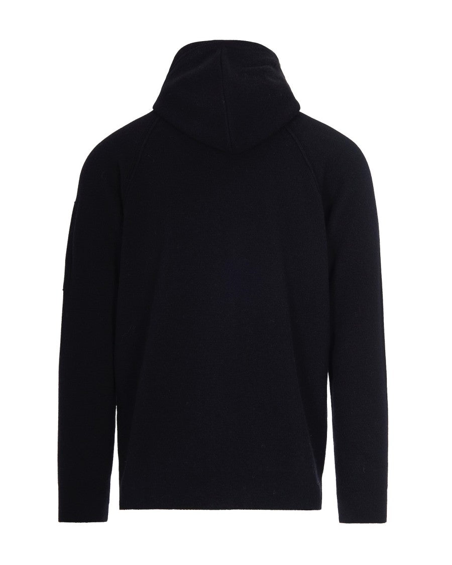 C.P. Company Black Wool Blend Cardigan