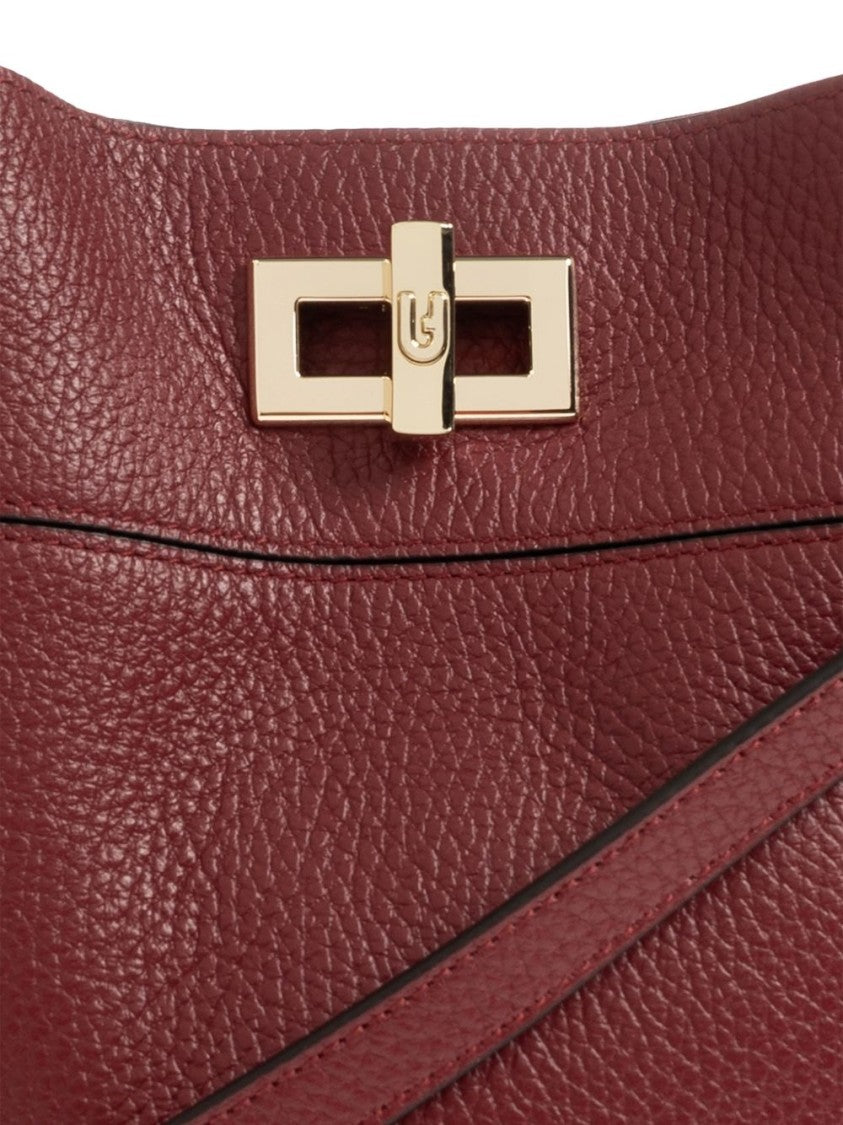 Furla Cherry Amelia Mini Pebbled Bucket Bag