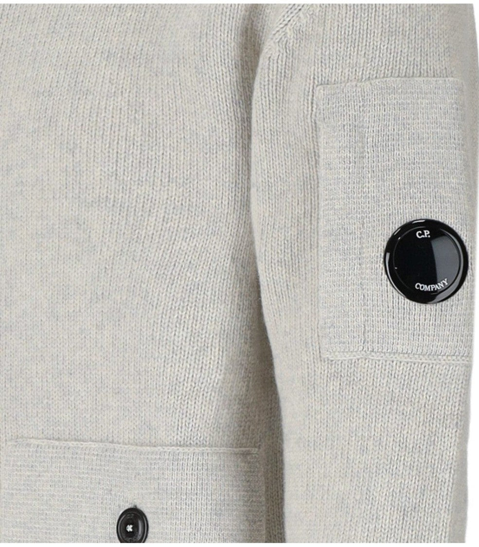 C.P. Company Grs Light Grey Cardigan