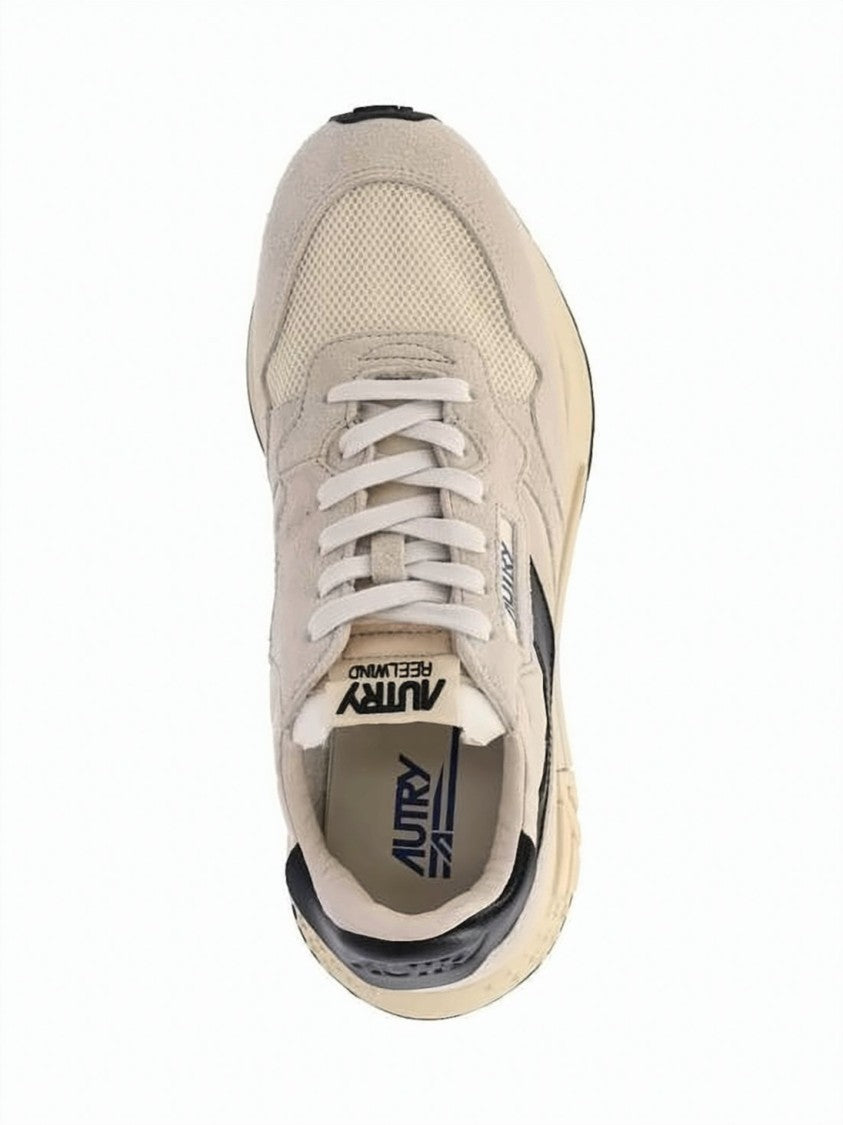 Autry Low-Top Suede And Nylon Sneakers With Retro Accents