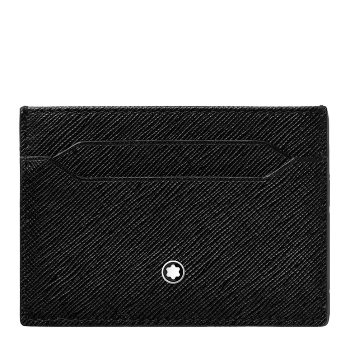 Montblanc Textured Black Cardholder And Embossed Accents
