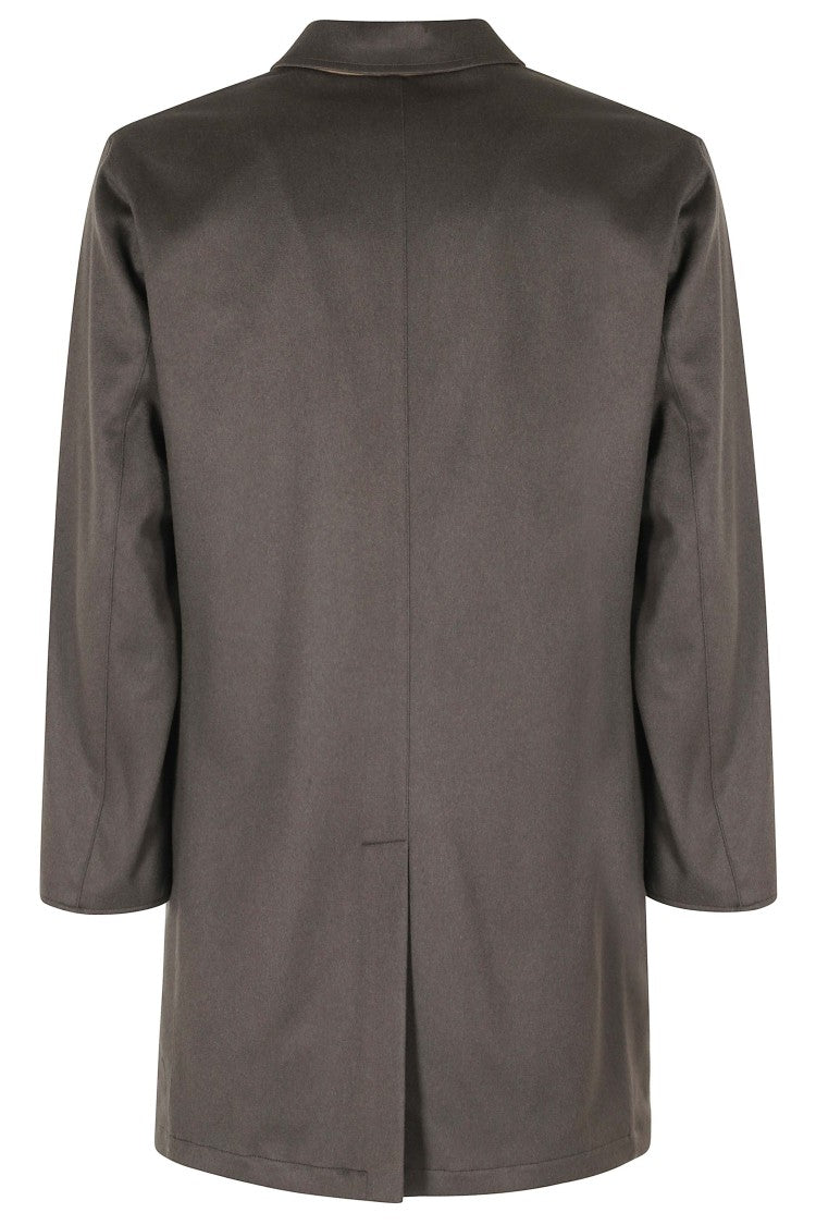 Kired Military Green Double Cash Reversible Cashmere-Blend Parka