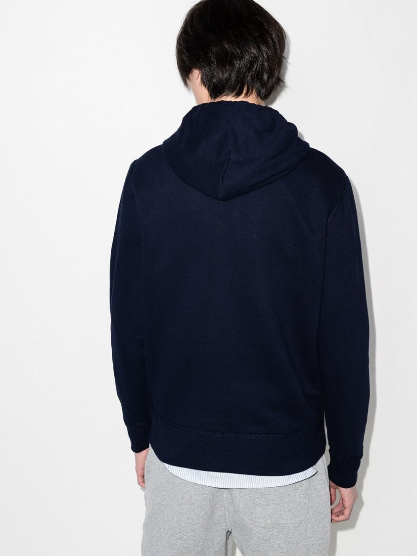 Polo Ralph Lauren Navy Blue Drawstring Embroidered Hoodie