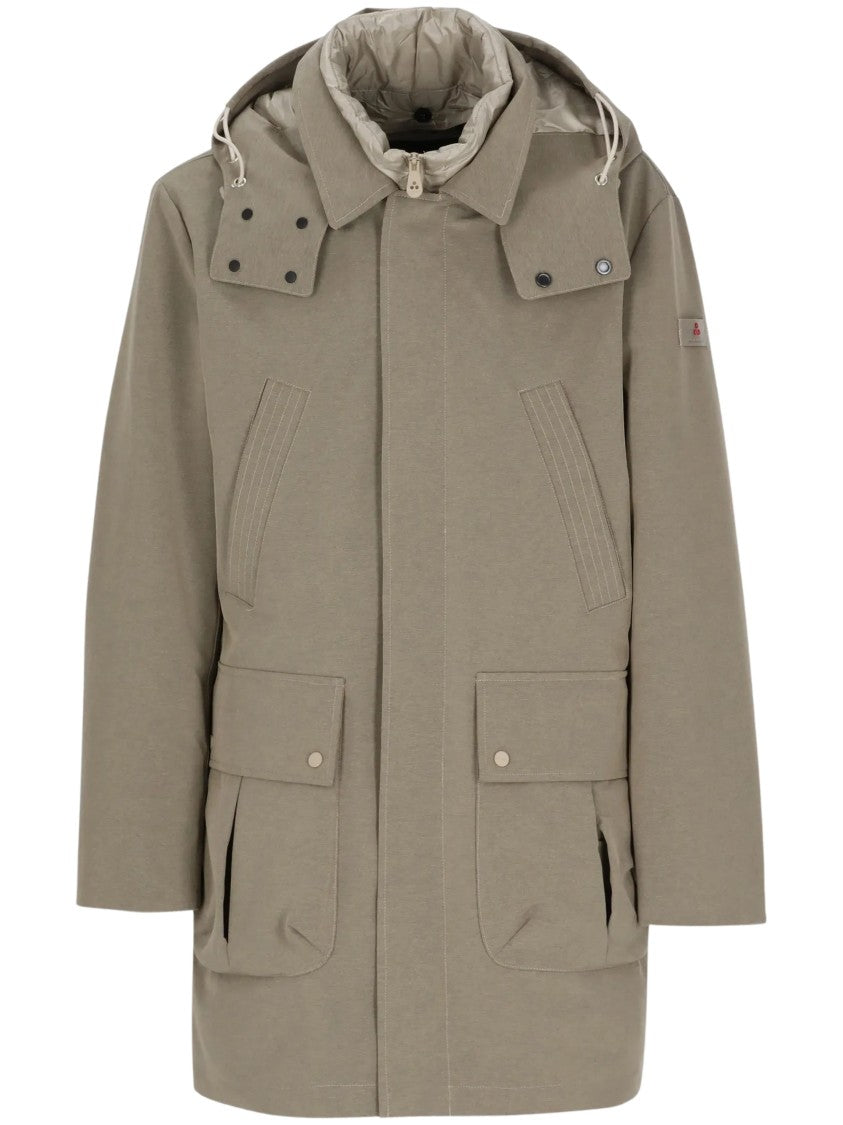 Peuterey Hooded Multi-Pocket Adjustable Drawstring Coat