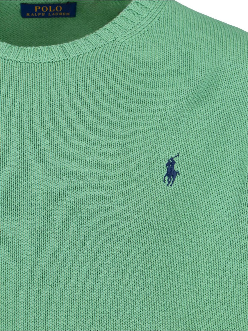 Polo Ralph Lauren Classic Knit Sweater With Ribbed Cuffs And Hem