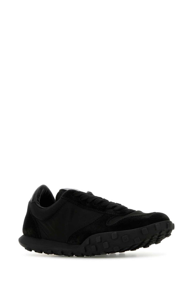 Jil Sander Black Fabric And Suede Moon Sneakers
