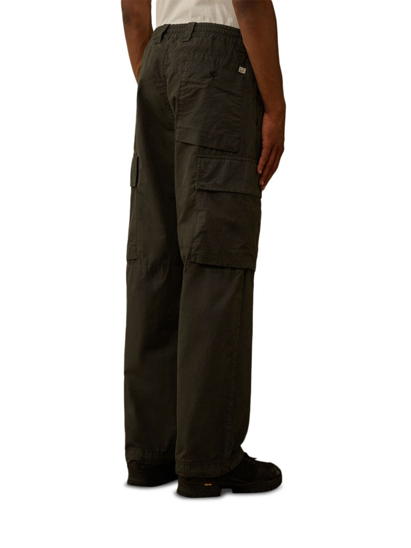 C.P. Company Relaxed Fit Grey Cargo Pants With Flap Pockets