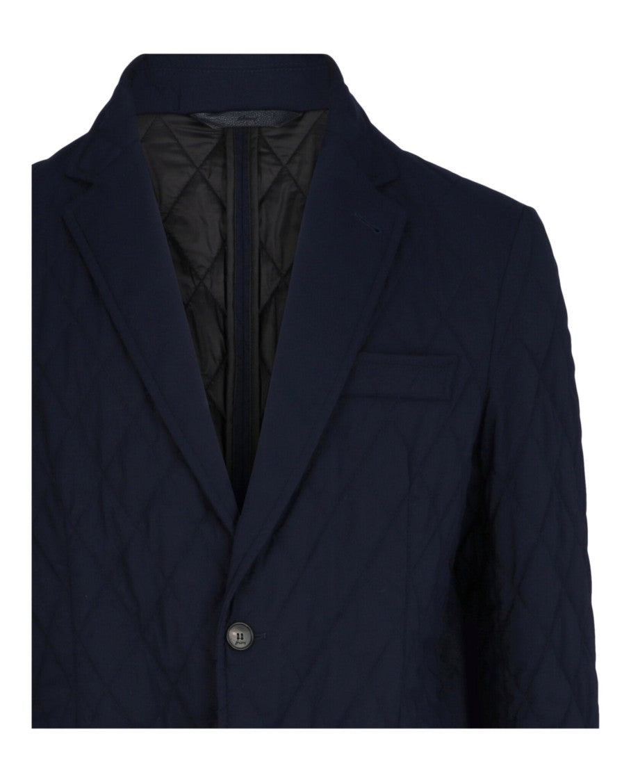 Brioni Single-Breasted Quilted Blazer