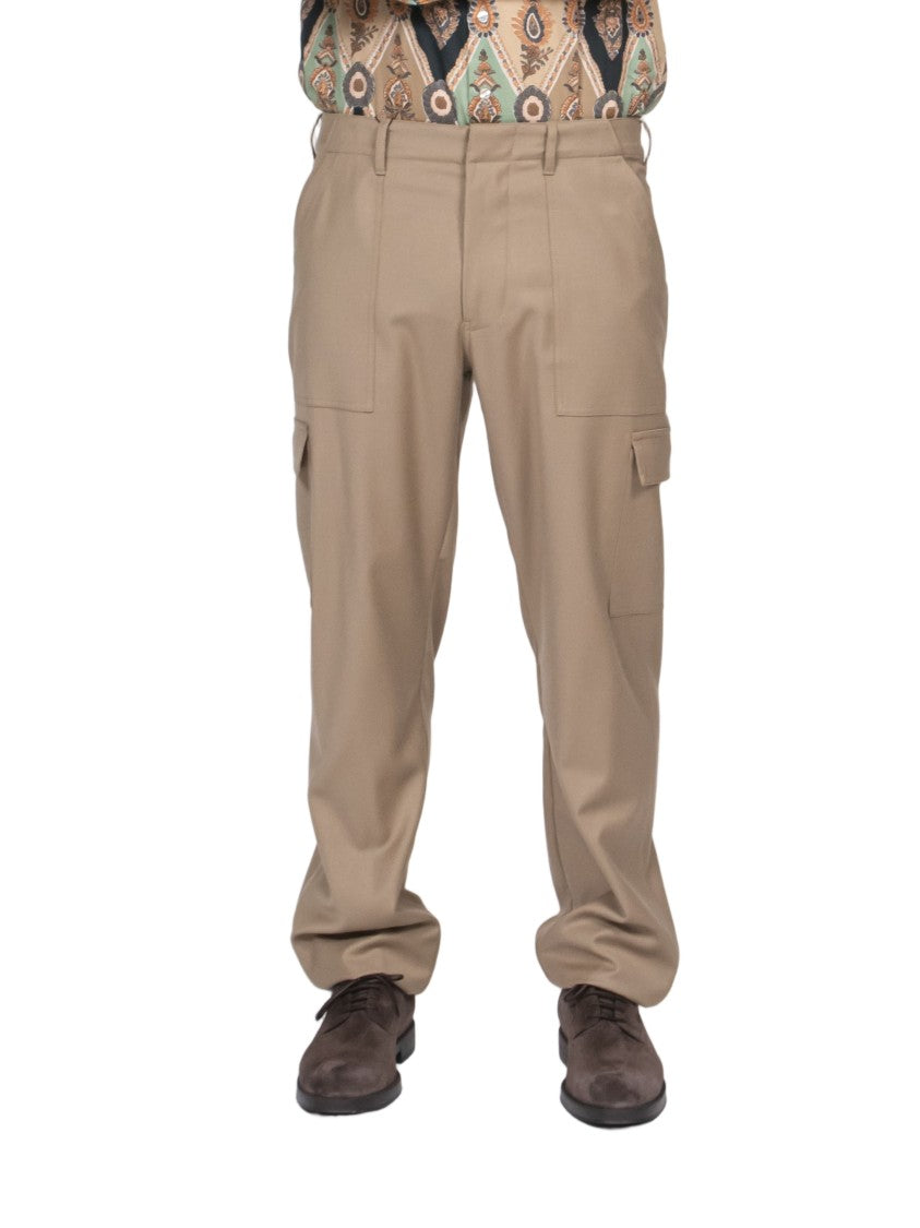 Etro Relaxed-Fit Belted Patch-Pocket Cargo Pants